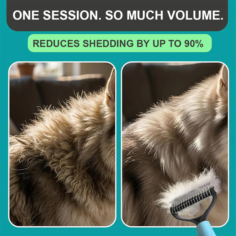 🌸🐱 ivopalo® Double-Sided Grooms Comb – For Dogs & Cats 🐶🐱