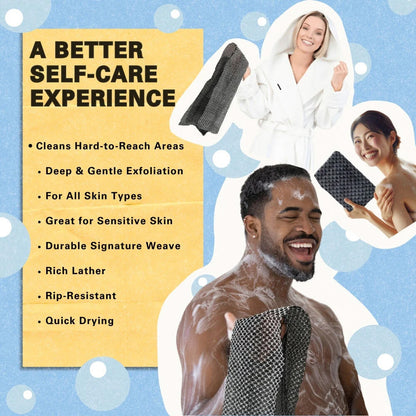 ivopalo Exfoliating Antibacterial Shower Towel