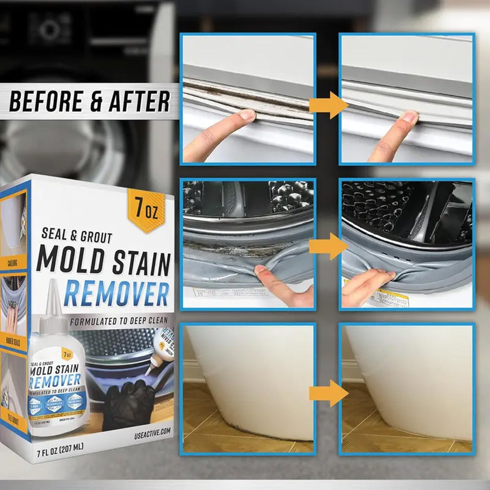 🧽 Mold Stain Remover Gel | Heavy-Duty Cleaner for Washer Seal, Grout & Shower