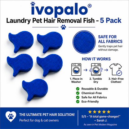 ⏳LAST DAY BUY 2 GET 1 FREE!💦 Laundry Pet Hair Removal Fish - 5 Pack
