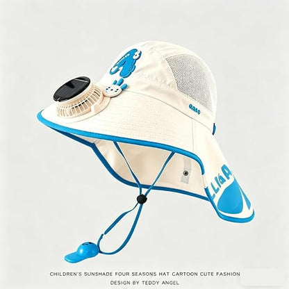☀️ SUMMER SALE 50% OFF 🔥 Kids Cooling Sun Protection Fan Hat - Beat Summer Heat & Protect Your Child Outdoors