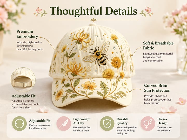50% OFF 🌸🌿 Garden Morning Cap