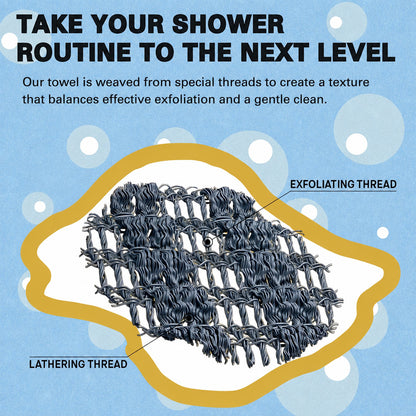 ivopalo Exfoliating Antibacterial Shower Towel