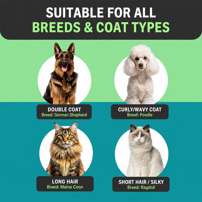🌸🐱 ivopalo® Double-Sided Grooms Comb – For Dogs & Cats 🐶🐱