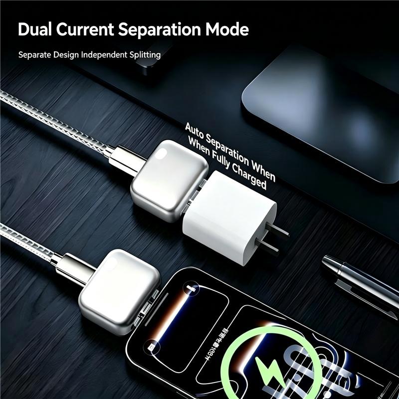 🔋ivopalo® Smart Auto-Disconnect Type-C Charging Guard – 140W Anti-Overcharge Adapter for Safe Overnight Charging