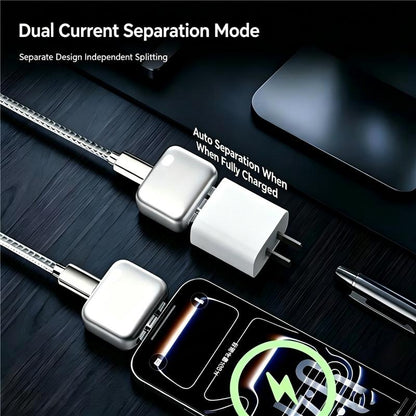 🔋ivopalo® Smart Auto-Disconnect Type-C Charging Guard – 140W Anti-Overcharge Adapter for Safe Overnight Charging