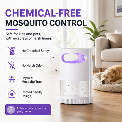 🦟 50% OFF! UV Mosquito Killer Lamp – quiet, USB, chemical🔇🌙