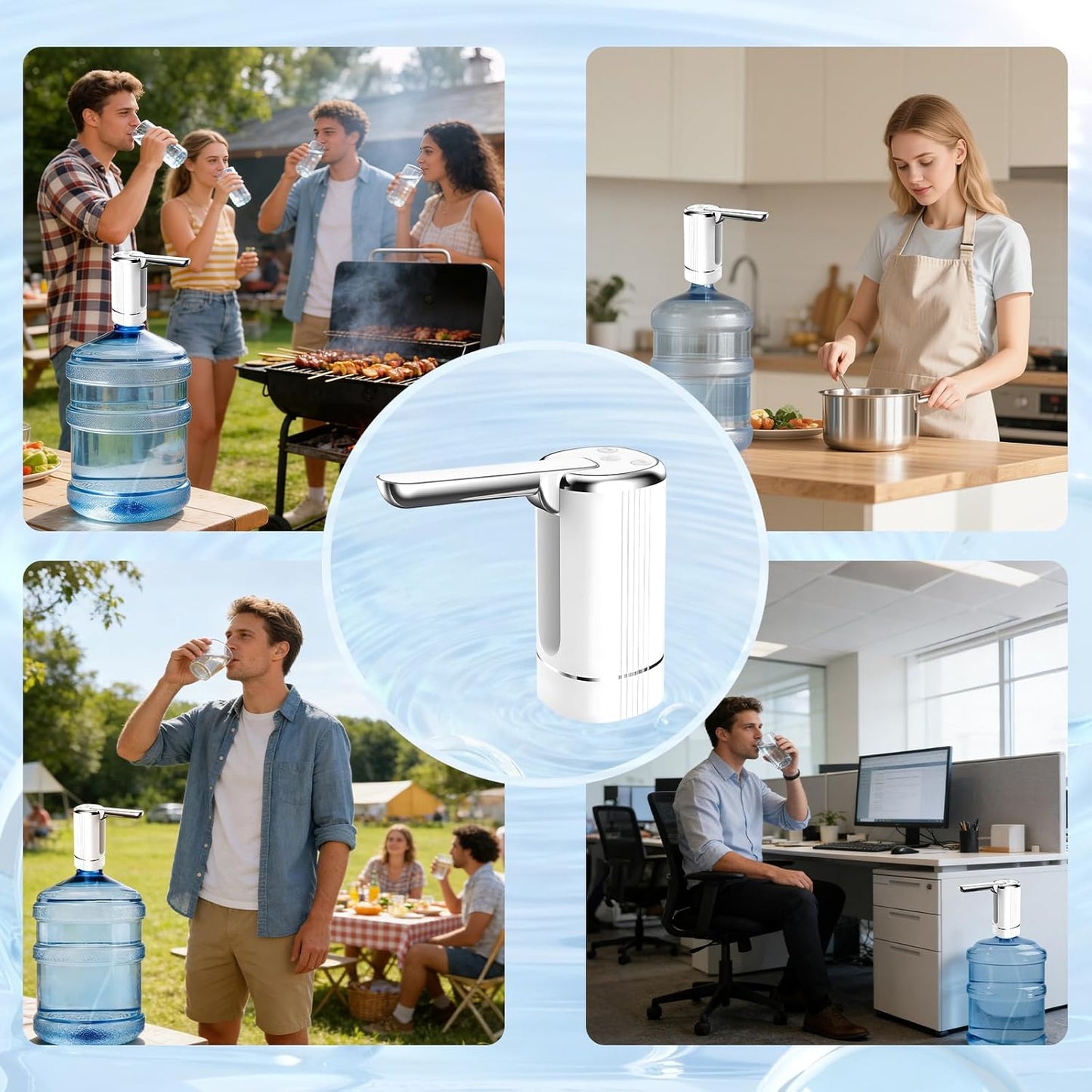 🔥 SUMMER SALE 50% OFF — Electric Water Bottle Pump | One-Touch Water Dispensing Without Heavy Lifting