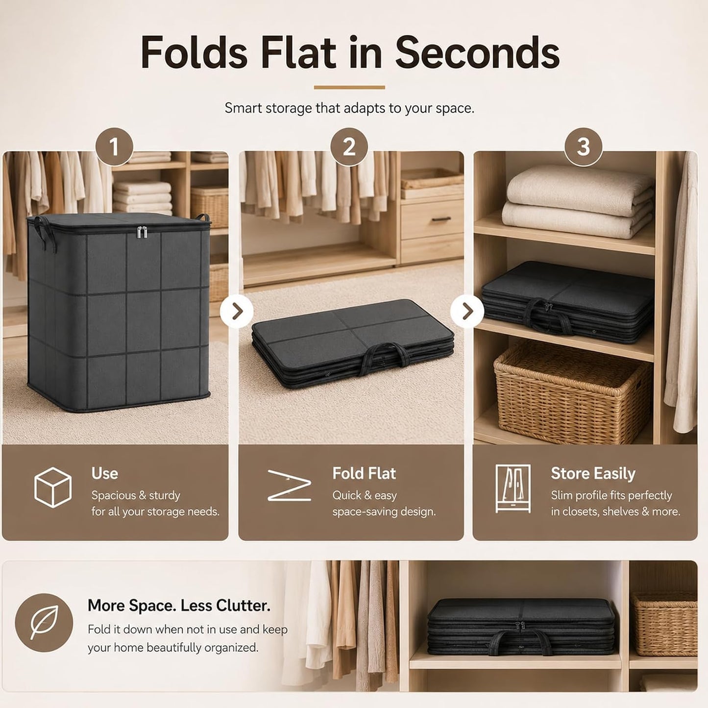 🥳2026 HOT SALE🥳 XXL Foldable Storage Bag with Reinforced Handles