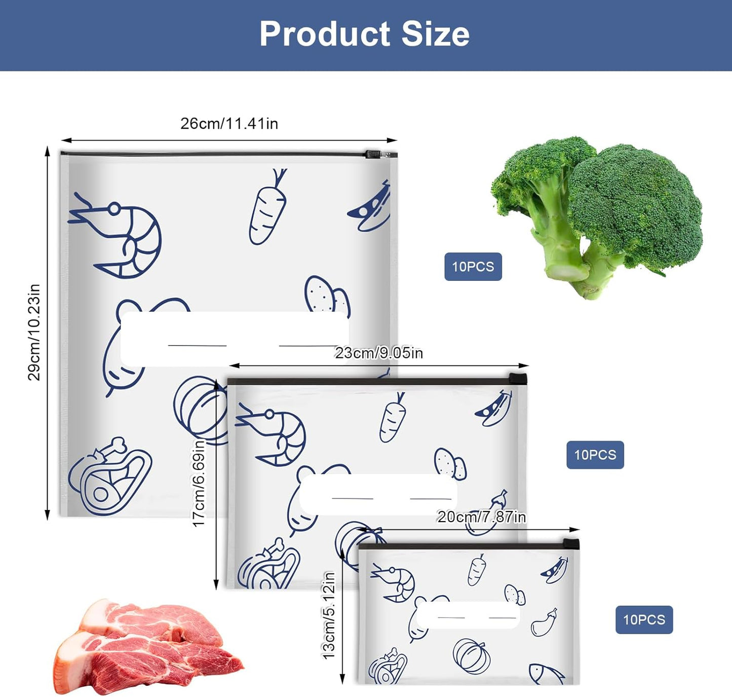 🔥 ivopalo® Reusable Aluminium Foil Sealable Storage Bags — Keep Food Fresh For Longer