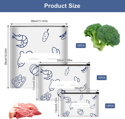 🔥 ivopalo® Reusable Aluminium Foil Sealable Storage Bags — Keep Food Fresh For Longer