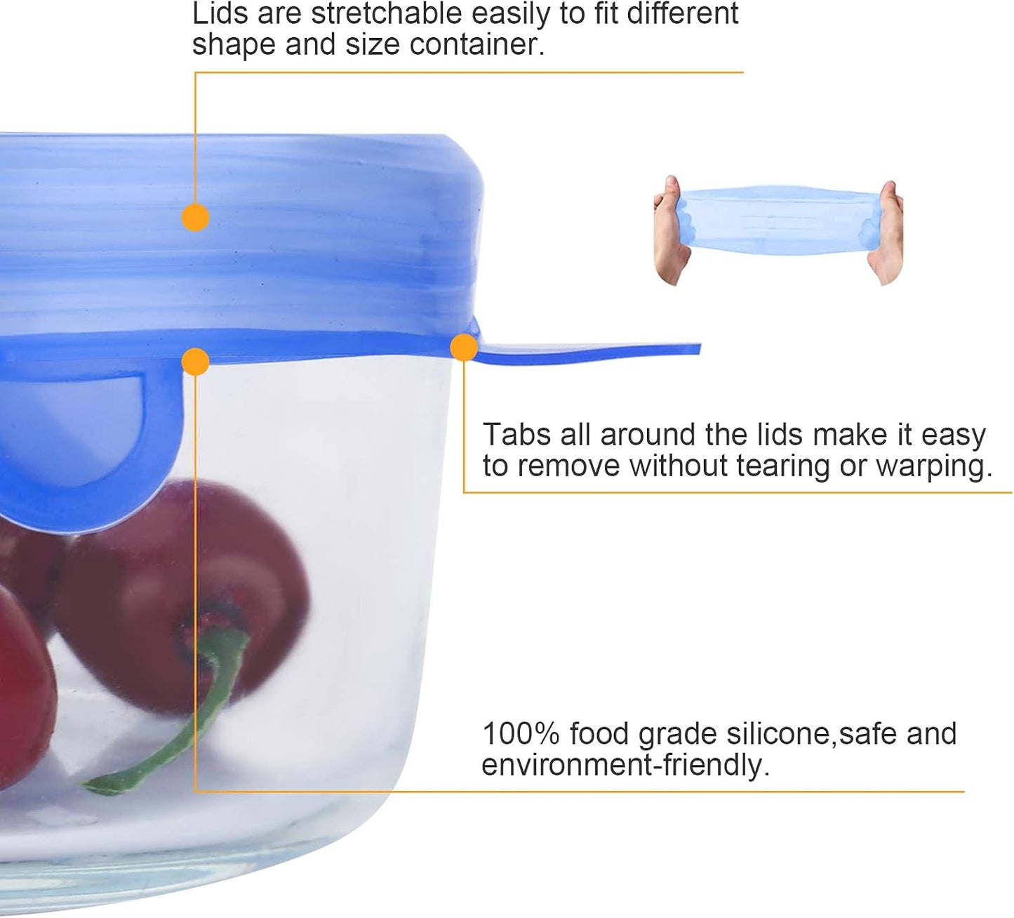 up Stop Wasting Plastic Wrap Every Day - Stretch, seal, and reuse. These silicone stretch lids help cover leftovers, half-cut fruit, bowls, cups, and jars in seconds — without fighting with messy disposable wrap.