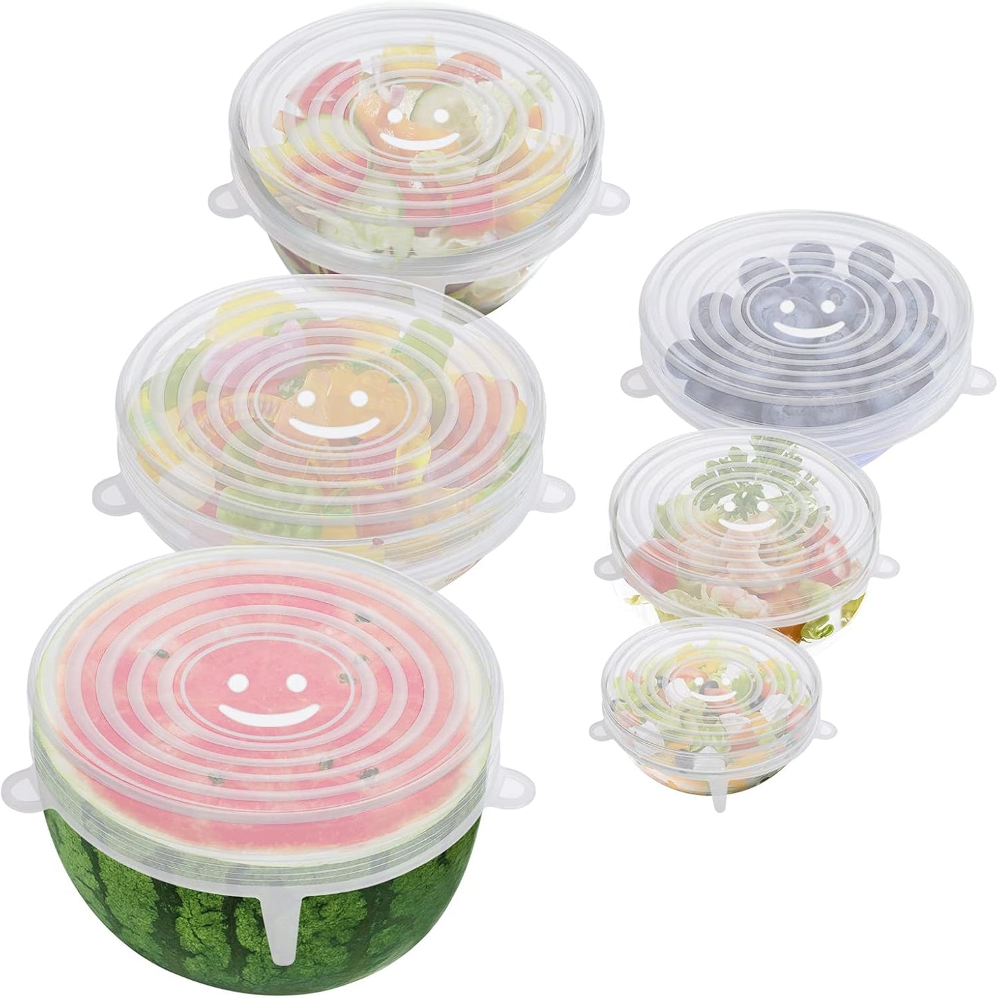 up Stop Wasting Plastic Wrap Every Day - Stretch, seal, and reuse. These silicone stretch lids help cover leftovers, half-cut fruit, bowls, cups, and jars in seconds — without fighting with messy disposable wrap.