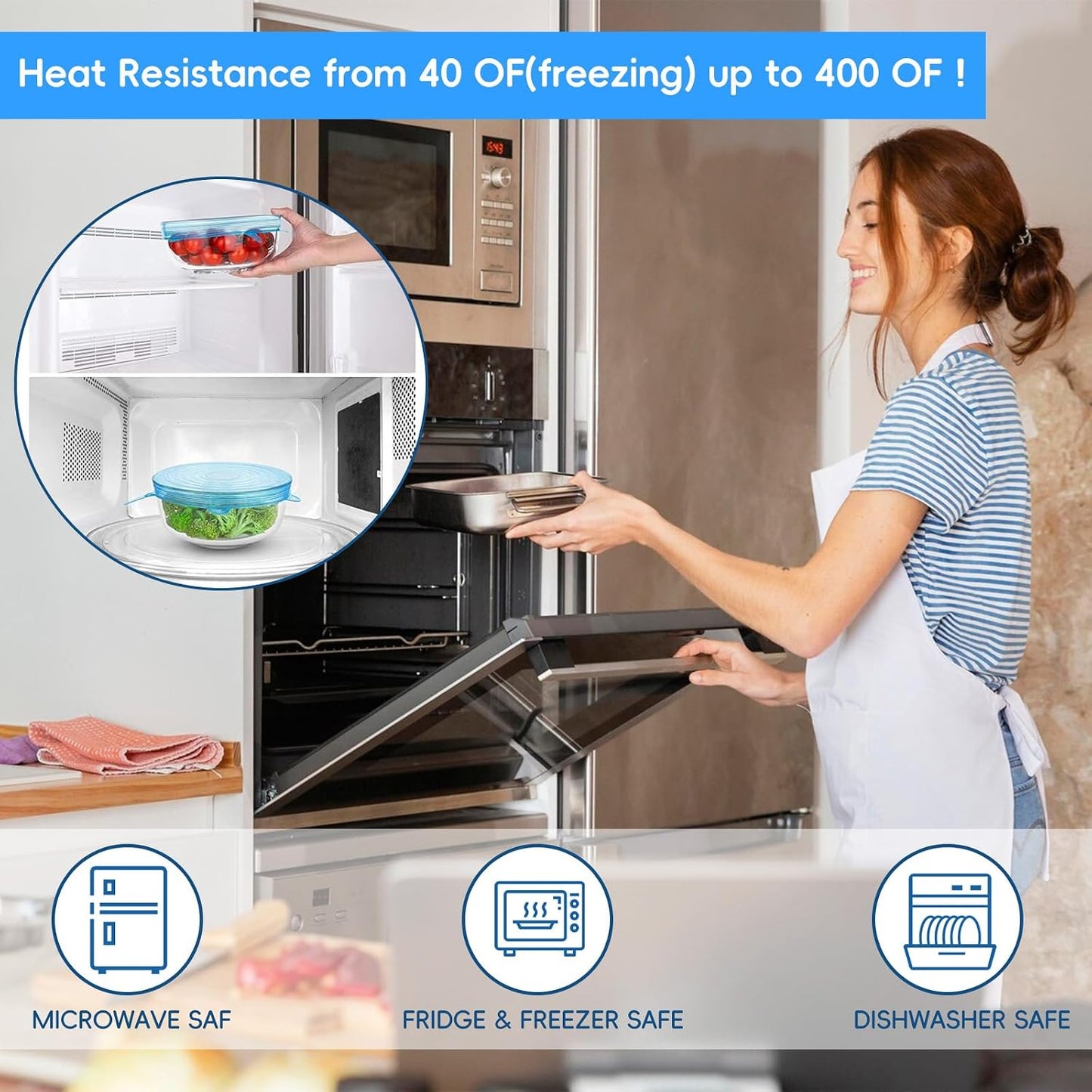 up Stop Wasting Plastic Wrap Every Day - Stretch, seal, and reuse. These silicone stretch lids help cover leftovers, half-cut fruit, bowls, cups, and jars in seconds — without fighting with messy disposable wrap.