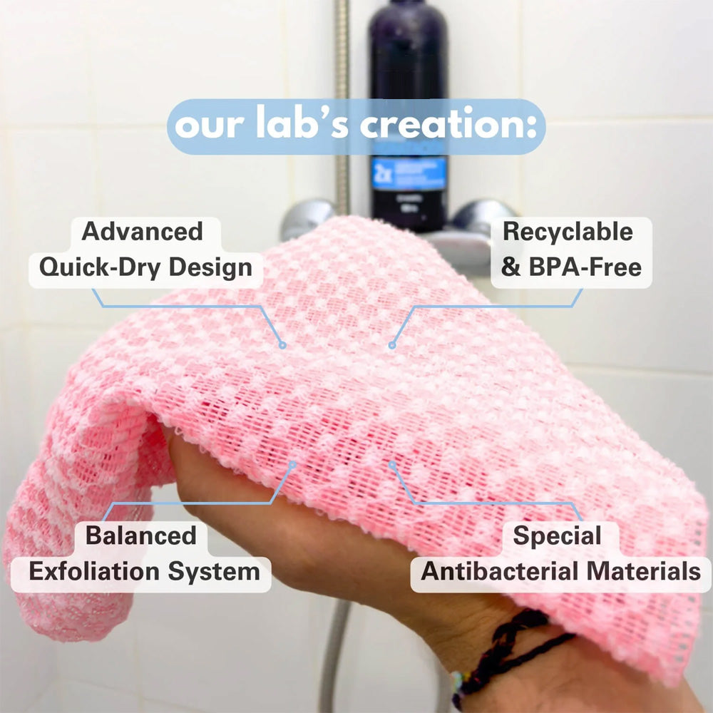 ivopalo Exfoliating Antibacterial Shower Towel