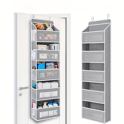 🚪 ivopalo® Over-the-Door 4-Tier Storage Organizer – Large Pocket Hanging Organizer for Bedroom Bathroom & Pantry