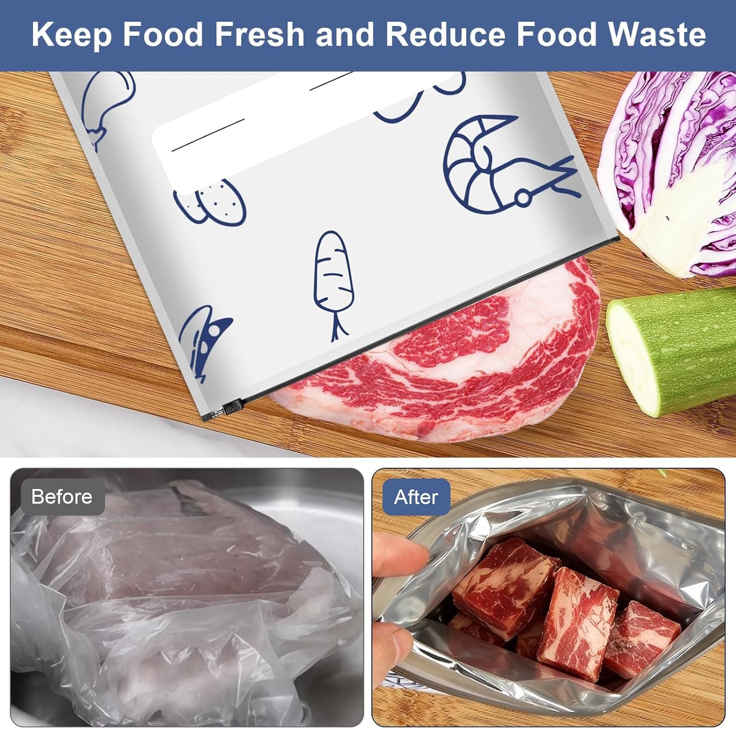 🔥 ivopalo® Reusable Aluminium Foil Sealable Storage Bags — Keep Food Fresh For Longer