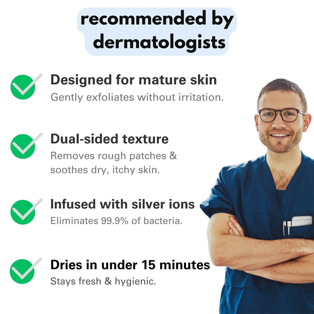 ivopalo Exfoliating Antibacterial Shower Towel