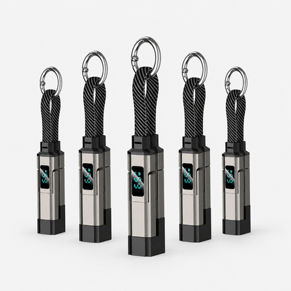 upup🔥4-in-1 Digital Display Keychain Charging Cable