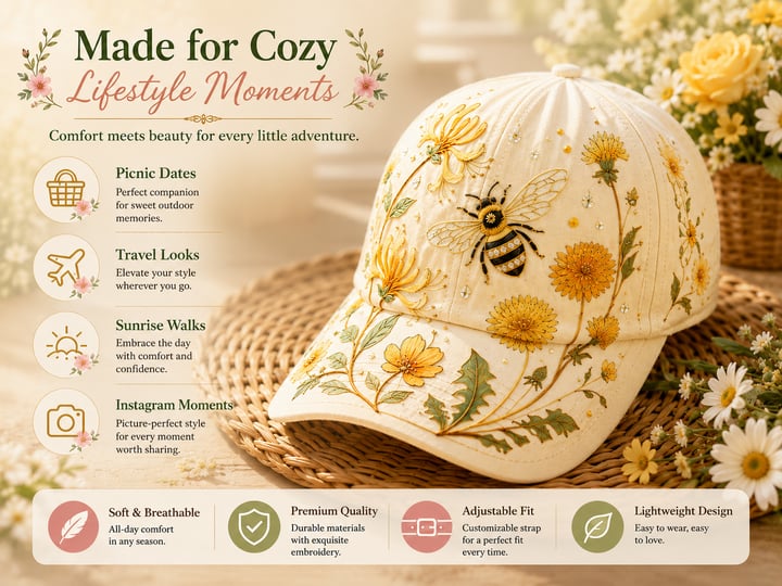 50% OFF 🌸🌿 Garden Morning Cap