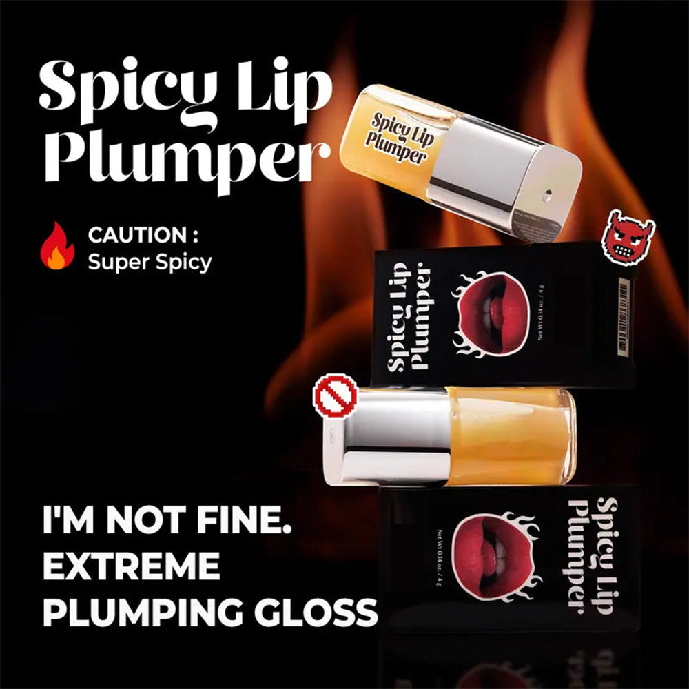 Spicy Lip Plumper — Fuller-Looking Lip Plumper Gloss, Non-Sticky, High-Shine Finish
