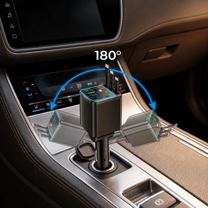 ⚡🚗 50% OFF TODAY — 7-in-1 Wireless Car Charger | RGB Starry Light Display | Smart Voltage Monitor