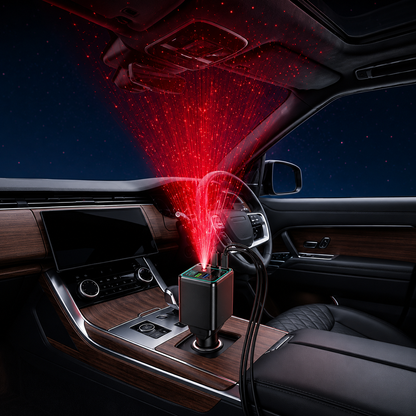 ⚡🚗 50% OFF TODAY — 7-in-1 Wireless Car Charger | RGB Starry Light Display | Smart Voltage Monitor