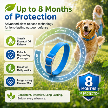 ⏰🔥LIMITED TIME 50% OFF!🔥50K+ SOLD! Natural Essential Oil Pet Pest Repellent Collar