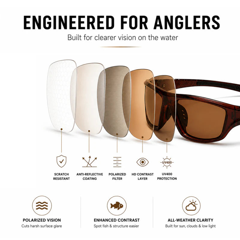 🎣 ivopalo® Polarized Fishing Glasses  Cut Water Glare • See Beneath The Surface • Spot Fish Faster