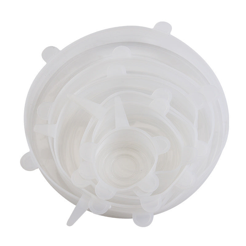 up Stop Wasting Plastic Wrap Every Day - Stretch, seal, and reuse. These silicone stretch lids help cover leftovers, half-cut fruit, bowls, cups, and jars in seconds — without fighting with messy disposable wrap.
