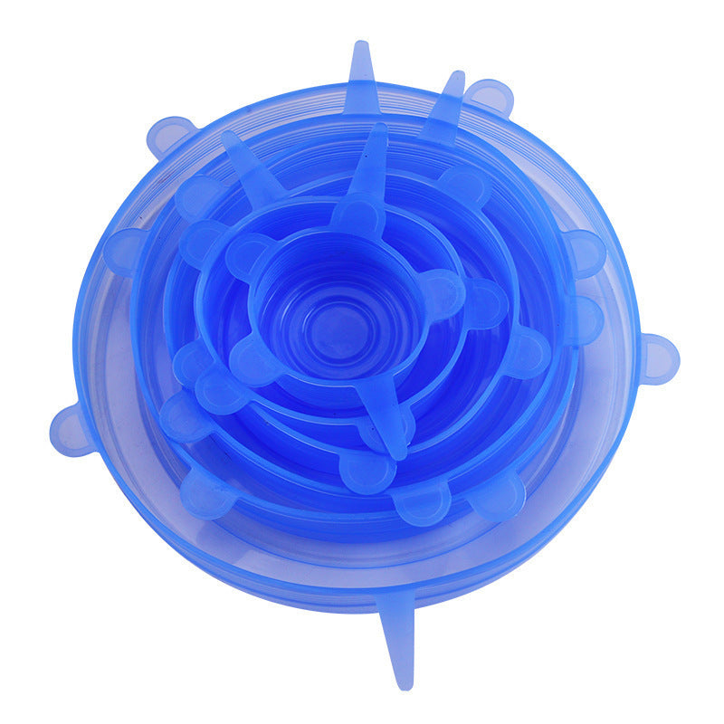 up Stop Wasting Plastic Wrap Every Day - Stretch, seal, and reuse. These silicone stretch lids help cover leftovers, half-cut fruit, bowls, cups, and jars in seconds — without fighting with messy disposable wrap.
