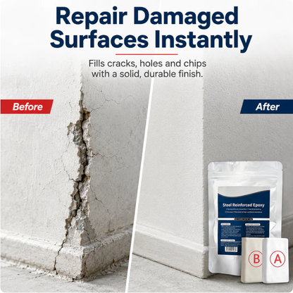 💥SAVE 50% NOW🏠Steel Reinforced Epoxy Repair Putty — Universal Glue for Metal, Wood, Plastic