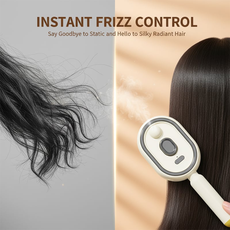 🔥50% OFF! 🔥Electric Spray Scalp Massage Brush with Mist & Red Light