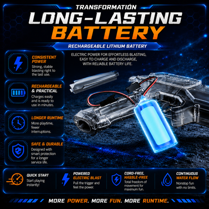 💦ivopalo® Rechargeable Electric Water Blaster – Space Combat Summer Pool Toy for Kids & Adults