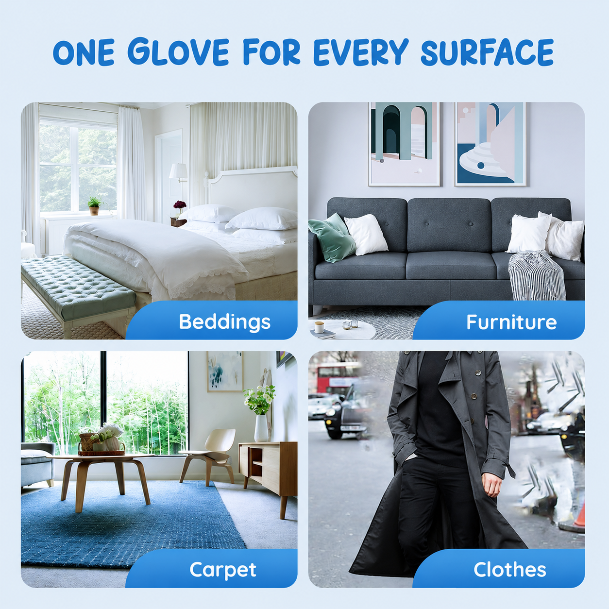 Reusable Electrostatic Pet Hair Removal Glove