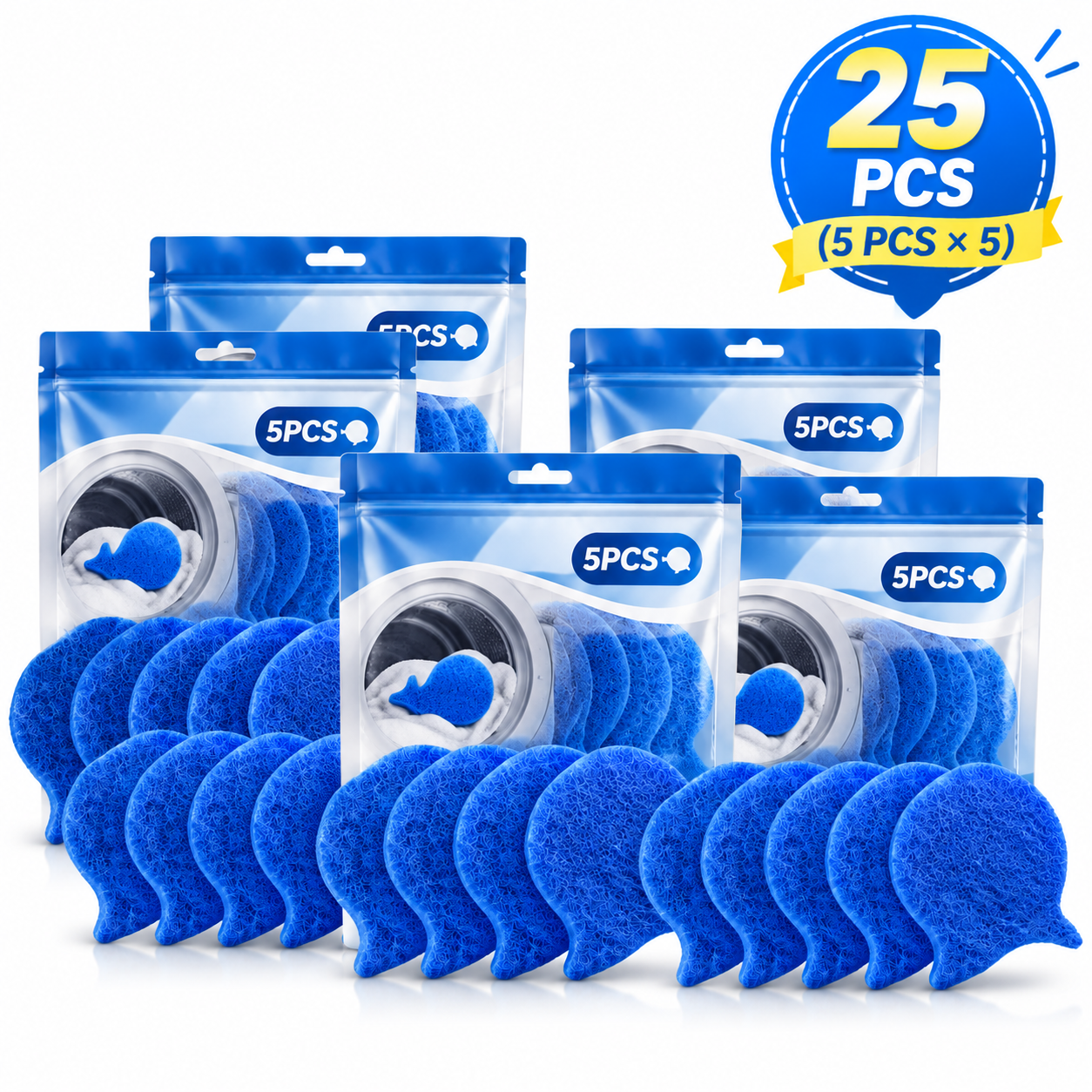 ⏳LAST DAY BUY 2 GET 1 FREE!💦 Laundry Pet Hair Removal Fish - 5 Pack