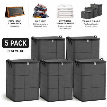 🥳2026 HOT SALE🥳 XXL Foldable Storage Bag with Reinforced Handles