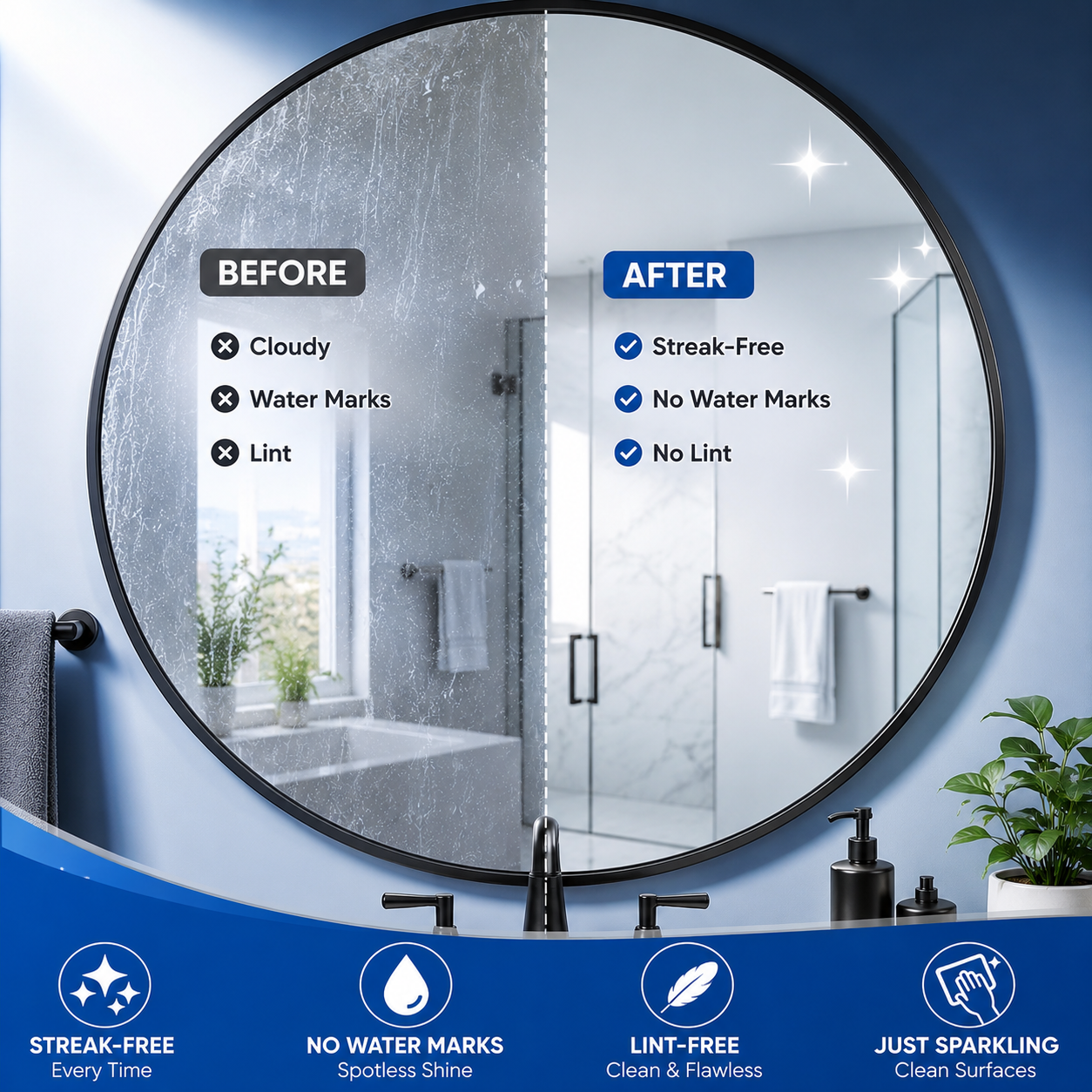 🔥 Up to 50% OFF ivopalo® Magic Cleaning Cloths - One Wipe for Streak-Free Glass, Mirrors & Stainless Steel