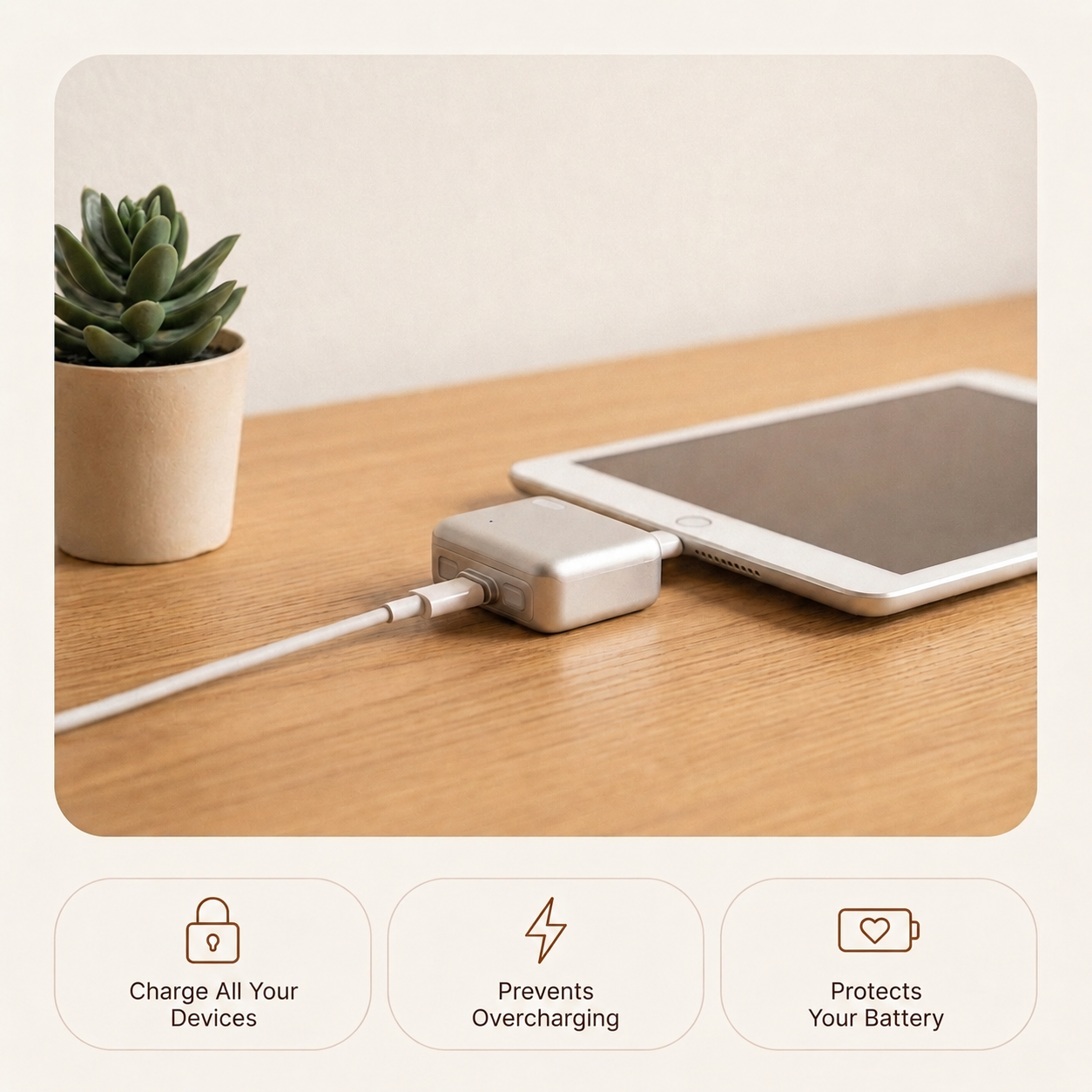 🔋ivopalo® Smart Auto-Disconnect Type-C Charging Guard – 140W Anti-Overcharge Adapter for Safe Overnight Charging