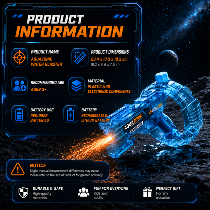 💦ivopalo® Rechargeable Electric Water Blaster – Space Combat Summer Pool Toy for Kids & Adults