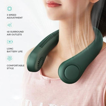 🎧Hands-Free Cooling Wherever Summer Takes You-Stay cool on walks, commutes, outdoor days, and hot workspaces with a lightweight wearable neck fan.