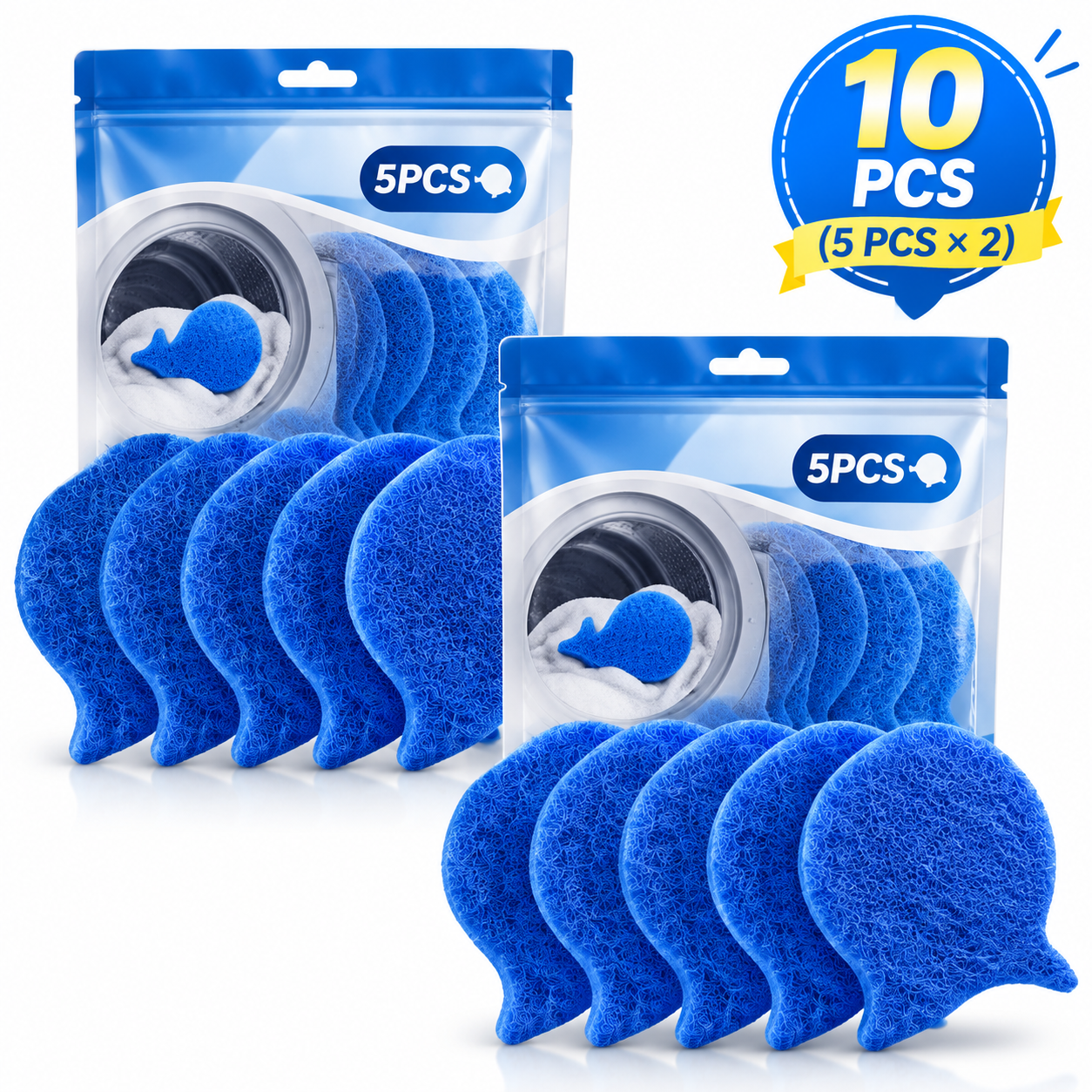 ⏳LAST DAY BUY 2 GET 1 FREE!💦 Laundry Pet Hair Removal Fish - 5 Pack