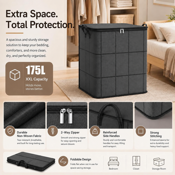 🥳2026 HOT SALE🥳 XXL Foldable Storage Bag with Reinforced Handles