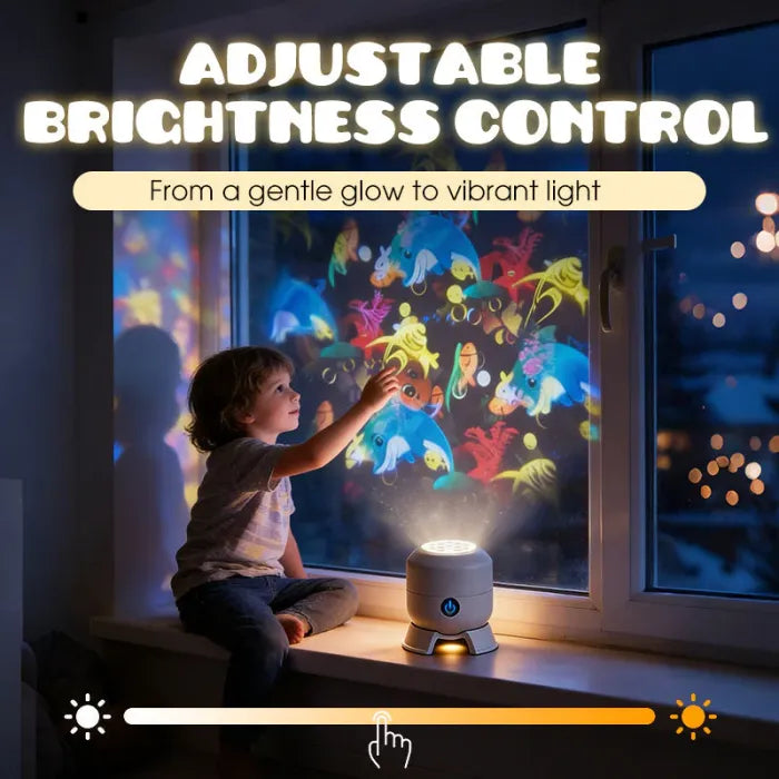 Ivopalo® Dynamic Ocean Wave Projector Night Light – Rotating LED Room Ambience Lamp