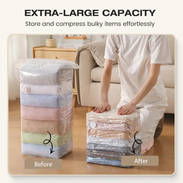 👝ivopalo® No-Pump Vacuum Storage Bags for Comforters Blankets and Clothes