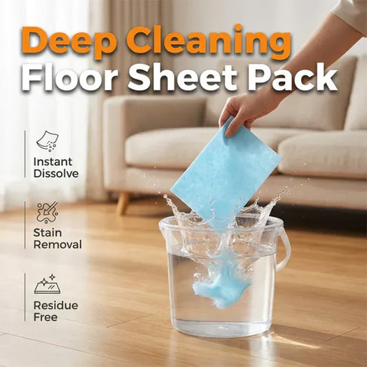🔥 ivopalo® Water-Soluble Floor Cleaning Sheets — Highly Concentrated Formula for an Instant Streak-Free Shine