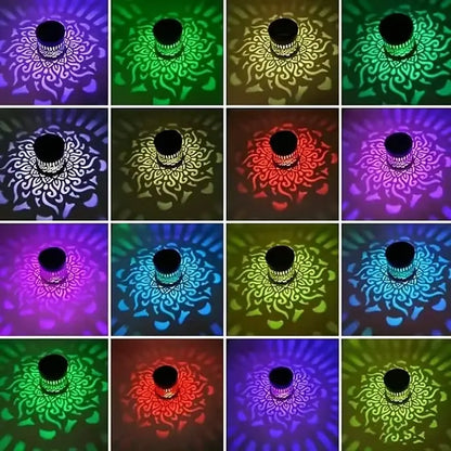 ✨Solar-Powered Waterproof Mandala Wall Light – Auto Glow Outdoor Decor for Garden Fence Patio & Backyard